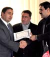 مجلس سنای افغانستان امین رامین رئیس شرکت مخابراتی افغان بیسیم را تقدیر نمود