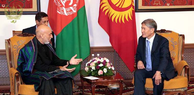 روسای جمهور افغانستان و قرغزستان خواستار گسترش روابط بین دو کشور شدند 