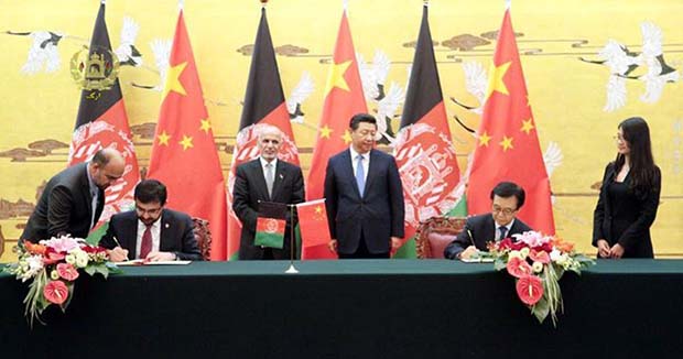 افغانستان و چین چهار موافقتنامه همکاری امضا کردند