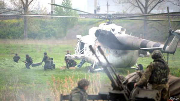 سرنگونی هواپيمای ارتش اوکراين توسط جدايی‌طلبان با ۴۹ سرنشين