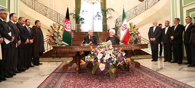 تأکید روسای جمهوری ایران و افغانستان بر ضرورت همکاری میان دو کشور