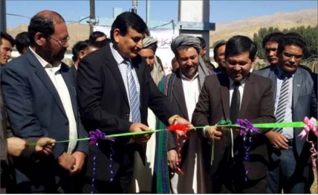 افتتاح پروژه برق زرگران بامیان با ظرفیت ۴۰۰ کیلو وات برق