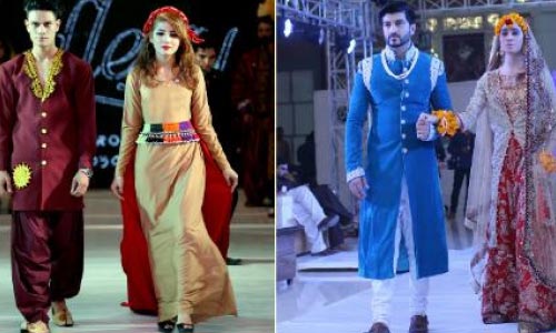 نخستین حضور مدل‌های افغانستان در یک رقابت نمایش لباس در پاکستان