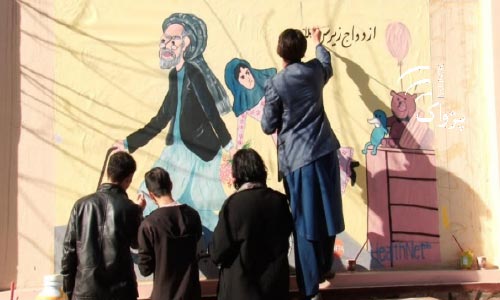 کمپاین دیوارنگاری در هرات راه اندازی شد 