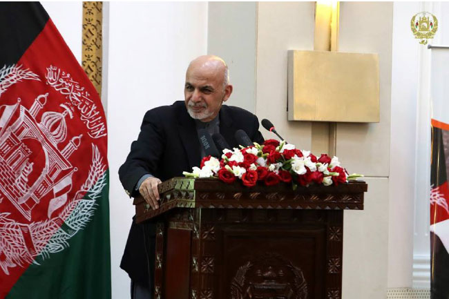 رئیس جمهور: اراضی افغانستان بر اساس  یک  قانون جامع تعیین می‌شود 