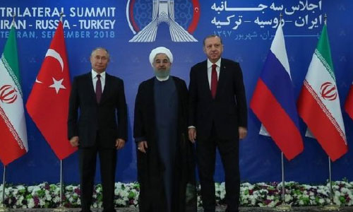نشست رئیسان جمهوری ایران، ترکیه و روسیه در تهران برگزار شد