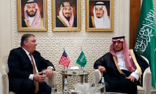 در ارتباط به ناپدید شدن خاشقجی؛  وزیر خارجه آمریکا با پادشاه و ولیعهد عربستان ملاقات کرد