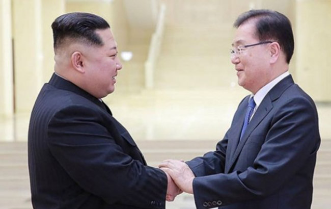 نماینده کوریای جنوبی پیام کوریای شمالی را به مقامات آمریکایی تحویل می‌دهد 