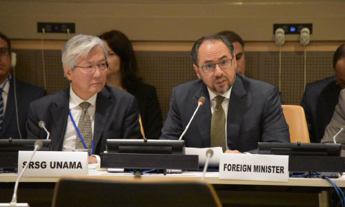 وزیر خارجه: کنفرانس جنیوا آغاز مرحله جدید مشارکت دولت افغانستان با جامعه جهانی مى باشد 