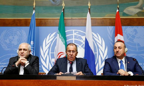استقبال سازمان ملل از نشست ترکیه،  ایران و روسیه درباره قانون اساسی سوریه
