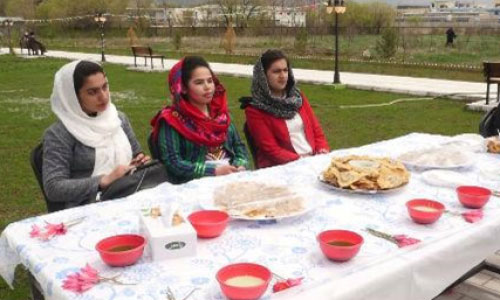 برگزاری نمایشگاه غذاهای محلی در دانشگاه کابل 