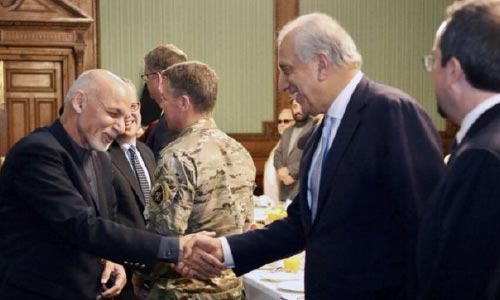 رئیس جمهور و خلیل‌زاد روی کارشیوه جدید صلح توافق کردند 
