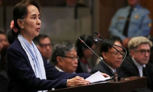 آنگ سان سوچی در دادگاه لاهه  اتهام نسل‌کشی مسلمانان روهینگیا را رد کرد