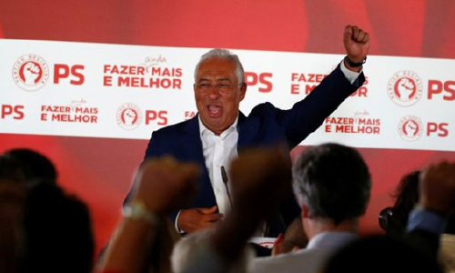 سوسیالیست‌ها  با اکثریت نسبی پیروز انتخابات پرتگال شدند