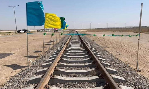 کار ساختمان خط آهن آقینه-اندخوی آغاز شد 
