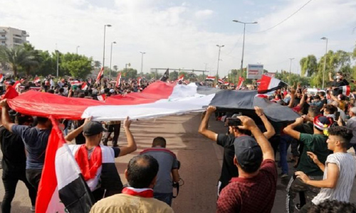 عراق: رویارویی نیروهای امنیتی برای جلوگیری از ورود معترضان به منطقه سبز