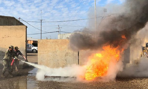 حمله تازه برقرارگاه نظامی بین المللی در عراق 
