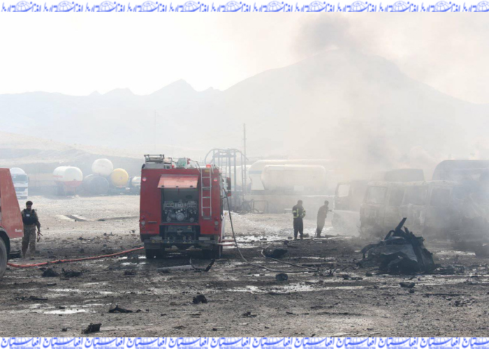 در یک آتش‌سوزی در هرات ده تانکر گاز حریق شد