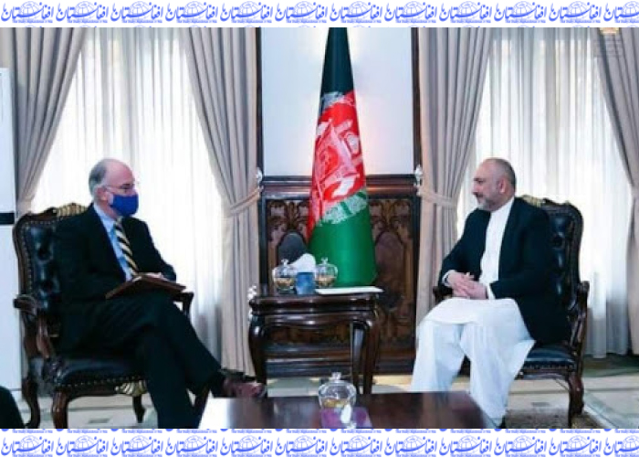 دیدار اتمر با شارژدافیر سفارت امریکا و سفیر پاکستان در کابل