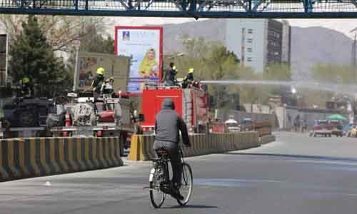 ویروس کرونا؛ روند ضد عفونی کردن شهر کابل آغاز شد 