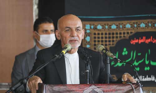 مراسم گرامی داشت ازروزعاشورا باحضورهیأت رهبری حکومت در غرب کابل برگزارشد