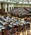درگیری فیزیکی اعضای کمیته روسای پارلمان بر سر استیضاح وزیران