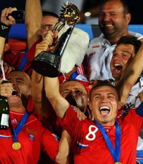 روسيه براي نخستين بار قهرمان فوتبال ساحلی جهان شد