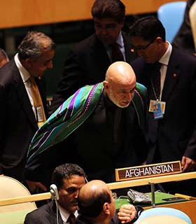 گفتگوهای سه جانبه افغانستان، هند و امریکا درحاشیه نشست مجمع عمومی ملل متحد