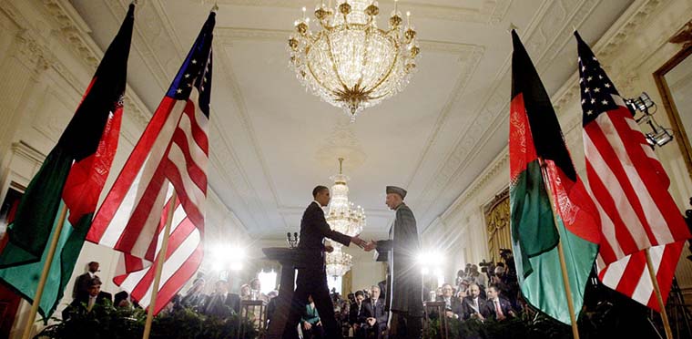 اوباما از رییس جمهور کرزی برای سفر به آمریکا دعوت کرد