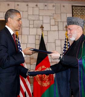 افغانستان و امریکا سند دراز مدت استراتیژیک را امضاء کردند